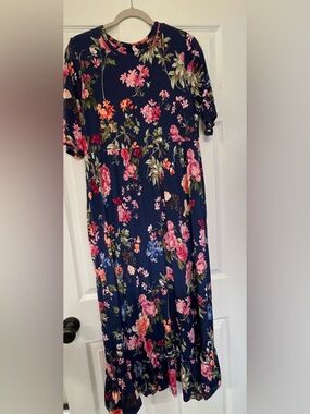 Beeson River Floral Maxi Dress Plus Size Floor Length